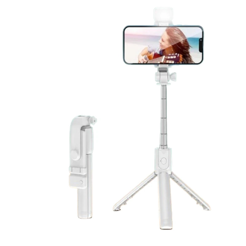 Palo Selfie Trípode con Luz LED y Control Bluetooth - Libre Mujer