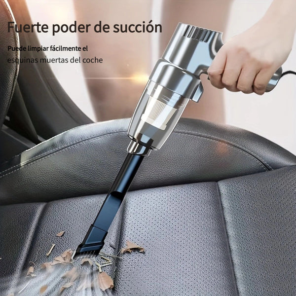 Aspiradora de coche, súper potente, de alta potencia, alta succión, doble uso seco y húmedo, sedán, pequeña, mini, de mano, multifuncional, portátil, sin batería