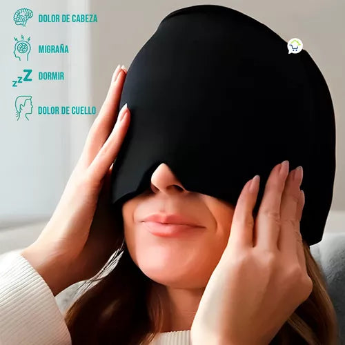 GORRO TERAPÉUTICO DE GEL PARA ALIVIO DE MIGRAÑAS Y DOLORES